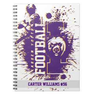 Carnet LYFL 13   Noteboo du logo de Lassen Grunge Purple 