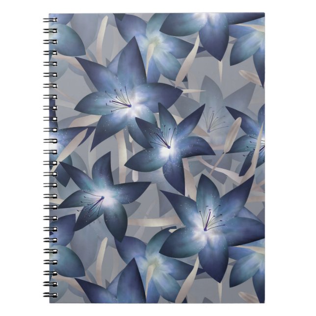 Carnet Lys bleus (Devant)