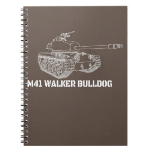 Carnet M41 Walker Bulldog American Light Army Tank Don