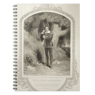 Carnet M.J.P. Harley comme Touchstone, scène 1 de l'acte