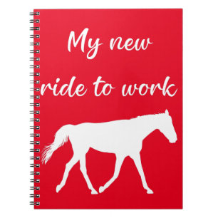 Carnet Ma nouvelle balade au travail à cheval drôle