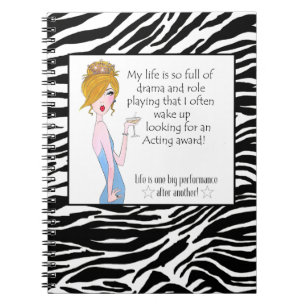 Carnet Ma Vie Est Si Pleine De Drame & Jeu De Rôle Que...