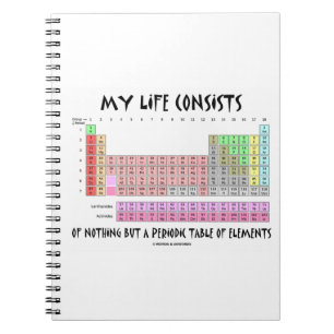 Carnet Ma vie rien mais Tableau des éléments périodiqu