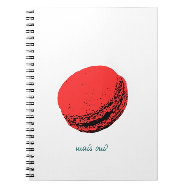 Carnet macaron aux fraises (Devant)