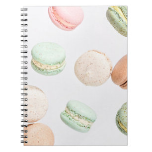 Carnet Macarons colorés : Doux Motif en chute.