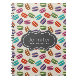 Carnet Macarons Colorés Mignons Motif à Points