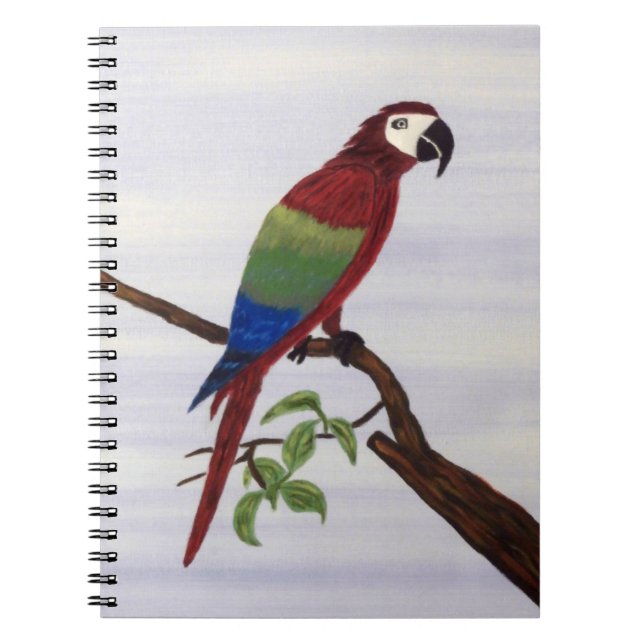 Carnet macaw, perroquet, nature, coucher de soleil, oisea (Devant)