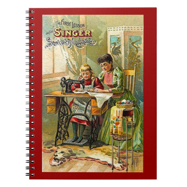 Carnet Machine à coudre de chanteur "de la première cru (Devant)