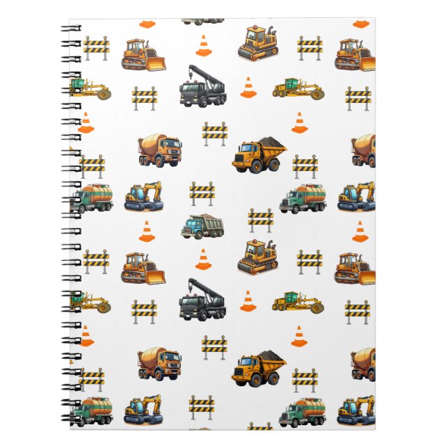 Carnet Machinerie de construction  (Devant)