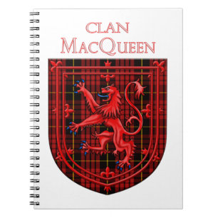 Carnet MacQueen Tartan Scottish Plaid Lion Rampant