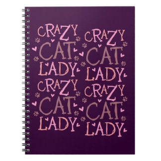 Carnet Madame folle Notebook de chat
