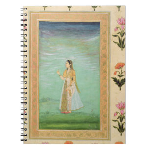 Carnet Madame tenant une fleur, du petit album de Clive