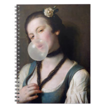 Mademoiselle Sassy gonflant du chewing-gum
