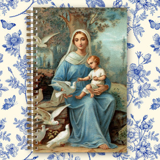 Carnet Madonna bleu français