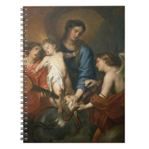 Carnet Madonna et enfant avec des anges