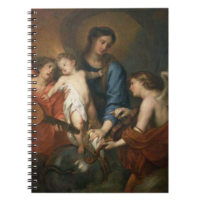 Carnet Madonna et enfant avec des anges (Devant)