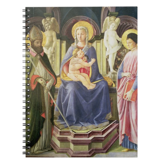 Carnet Madonna et l'enfant avec des solides solubles. (Devant)