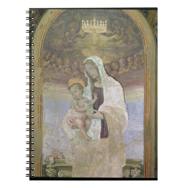 Carnet Madonna et l'enfant, un détail du tabernacl (Devant)