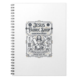 Carnet Magasin de tissus Jésus Mercerie Magasin de tissus