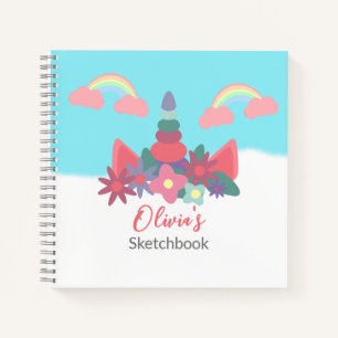 Carnet Magic Unicorn Personnalisé Kids Sketchbook