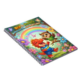 Carnet Magical adventure whimsical rainbow kids spiral