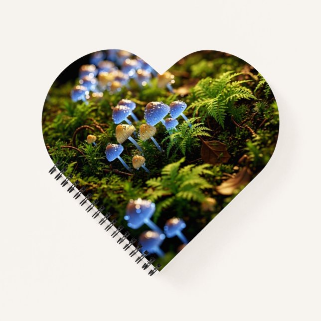 Carnet Magical Bioluminescent Fungi - Deep Forest (Devant)