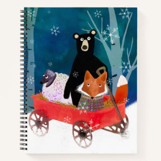 Carnet Magical Winter Animal Friends Sketch Notebook