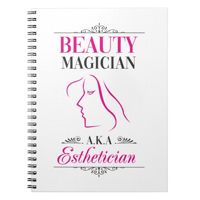 Carnet Magicien de beauté aka esthéticien (Devant)