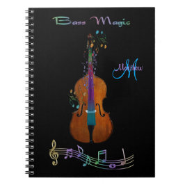 Carnet magique bas personnalisé de musique