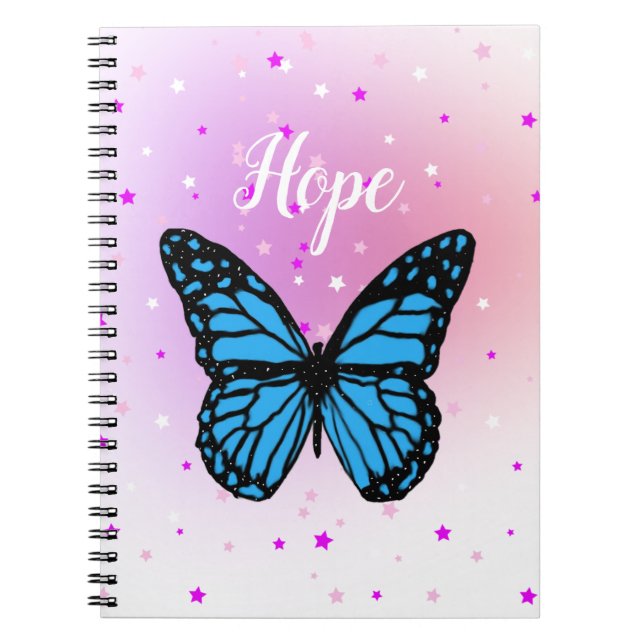 Carnet Magique papillon bleu volant démarrage arrière - p (Devant)