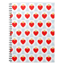 Carnet Magnifique cœur avec motif de patte