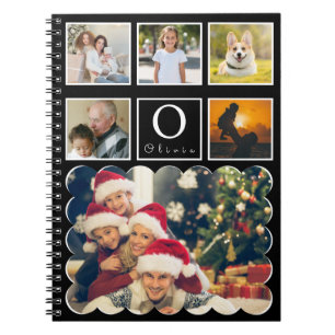 Carnet Magnifique Collage Photo Personnalisé 6 avec Monog