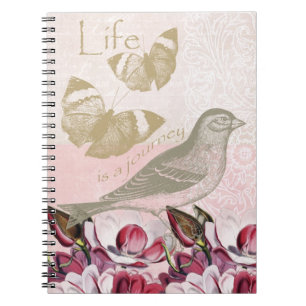 Carnet Magnolias romantiques