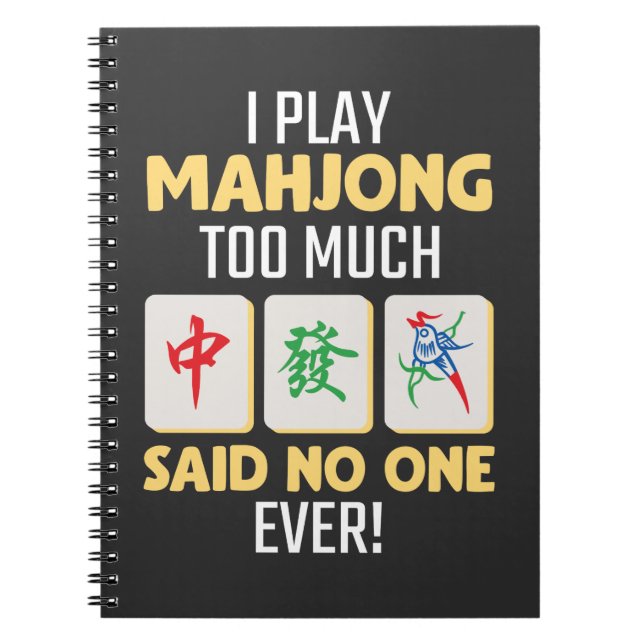 Carnet Mahjong Gamer Board Game China Japan Mah Jong (Devant)