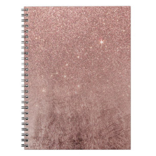 Carnet Maille fascinante Girly de feuille d'or et de