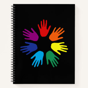 Carnet Main arc-en-ciel
