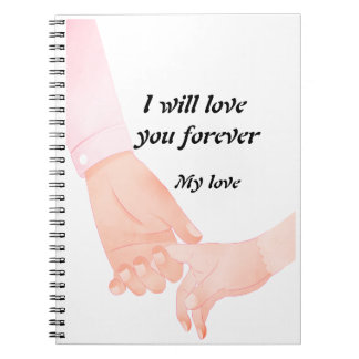 Carnet Main dans l'amour de la main Art - Parent & Enfant