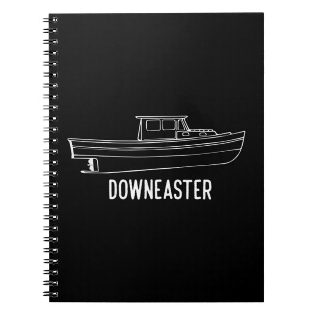 Carnet Maine State Downeaster Lobster Fishing Boat T shir (Devant)
