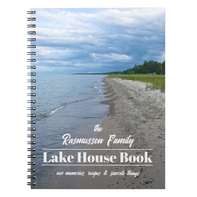 Carnet Maison de lac familial personnalisée (Devant)