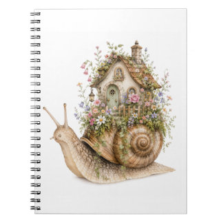 Carnet Maison de l'escargot fantaisiste Cottagecore