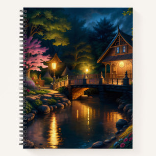 Carnet maison éclairée