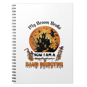 Carnet Maison hantée Halloween directeur fanfare balai ca