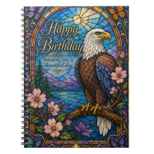 Carnet Majestueux Carte d'Anniversaire en Verre Cathédral