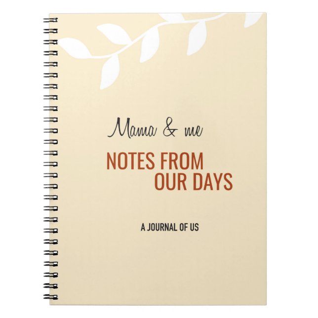 Carnet Mama Notes de nos jours Maman Fille Fils Cadeau (Devant)