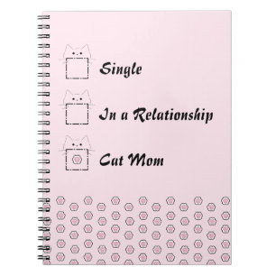 Carnet Maman Chat Chaton Mignon Patte Rose
