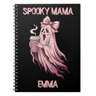 Carnet Maman Coquette Fantôme de Café Personnalisé Épouva
