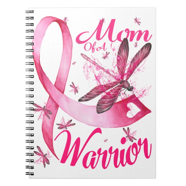 Carnet Maman D'Un Guerrier Dragonfly Conscience Du Cancer (Devant)