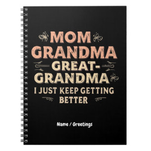 Carnet Maman, grand-mère, grand-mère, je continue à m'amé