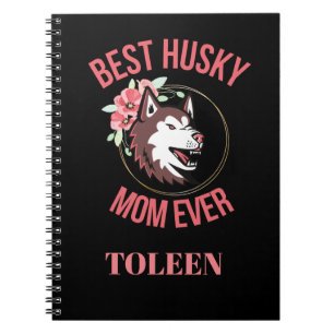 Carnet Maman Husky personnalisée, Maman Chien