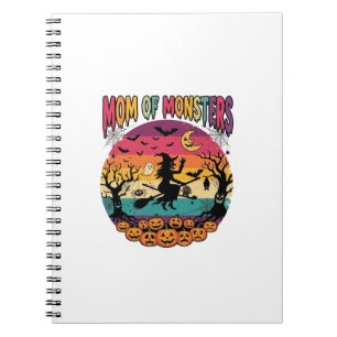 Carnet Maman Monstres Sorcière Halloween Citrouilles Chau